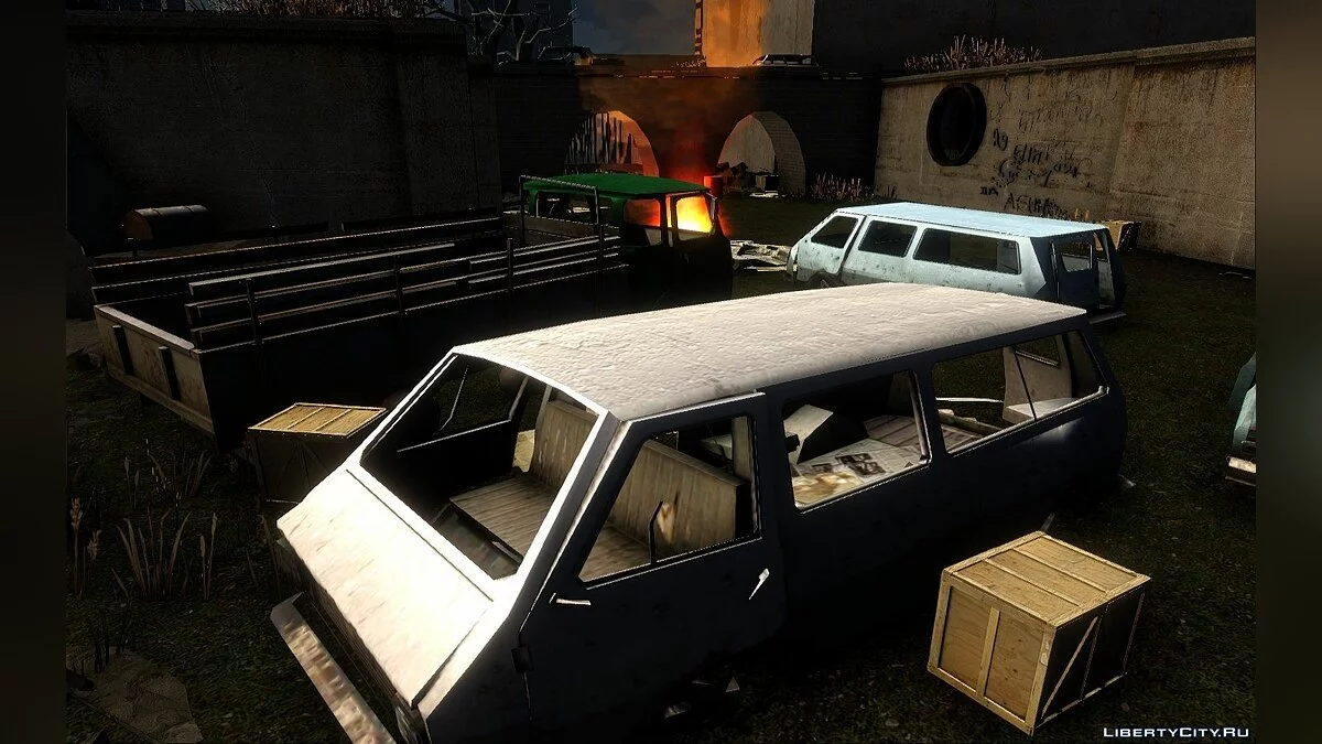 Заброшенный транспорт из Half-life 2 / GTA San Andreas