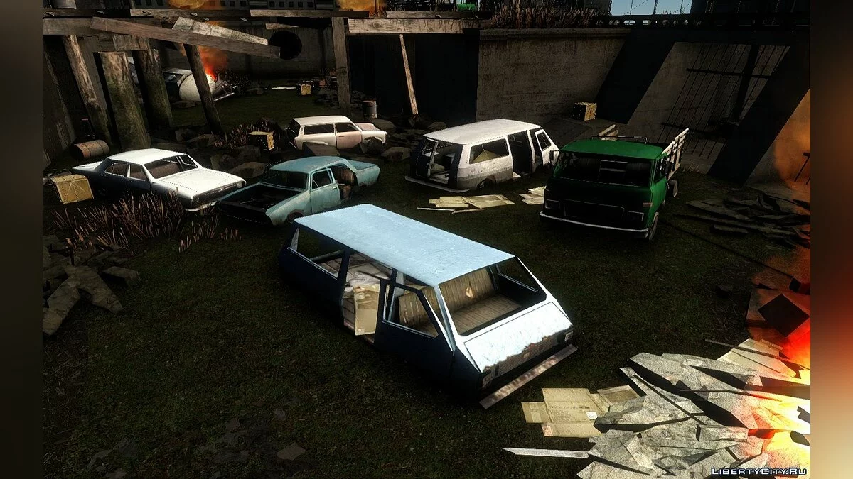 Заброшенный транспорт из Half-life 2 / GTA San Andreas