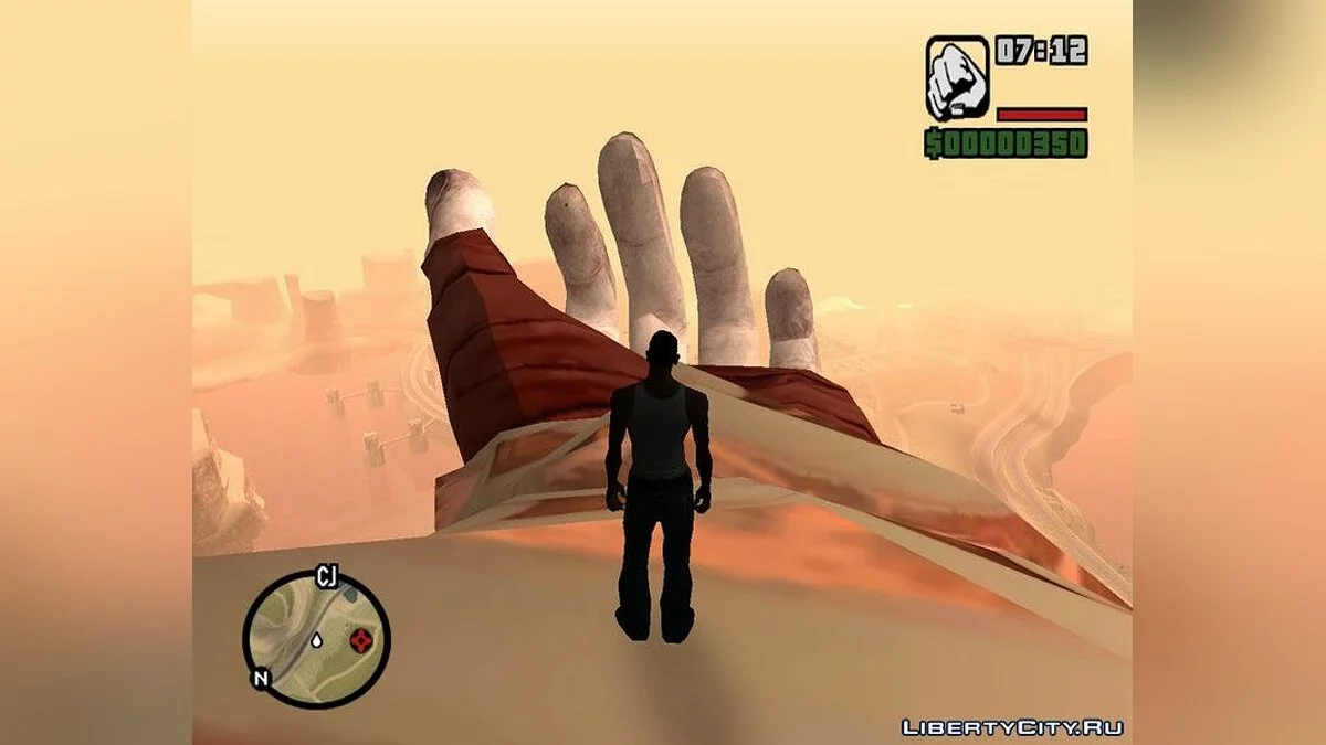 Гигантская статуя Кратоса / GTA San Andreas