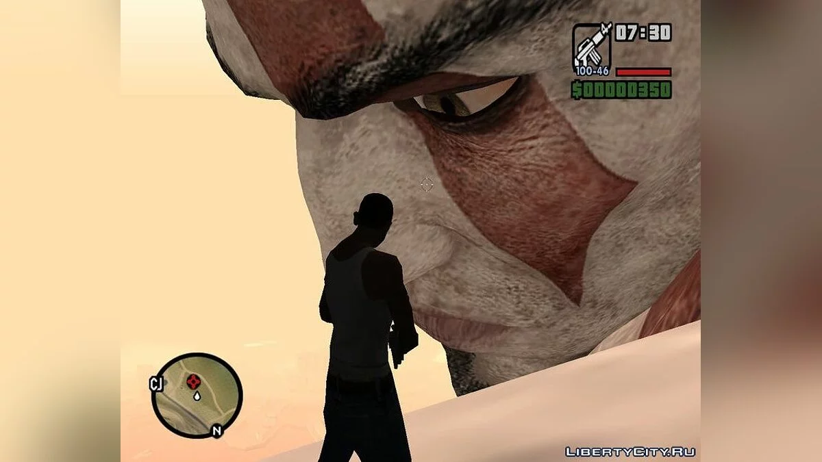 Гигантская статуя Кратоса / GTA San Andreas