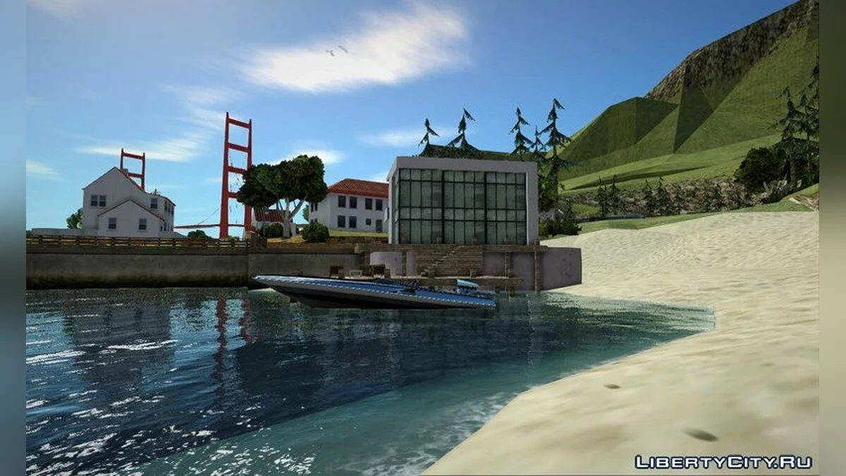 Вилла в Bayside [Safehouse+Interior+Cars] / GTA San Andreas