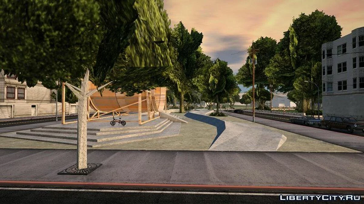 Небольшой скейт-парк в SF / GTA San Andreas