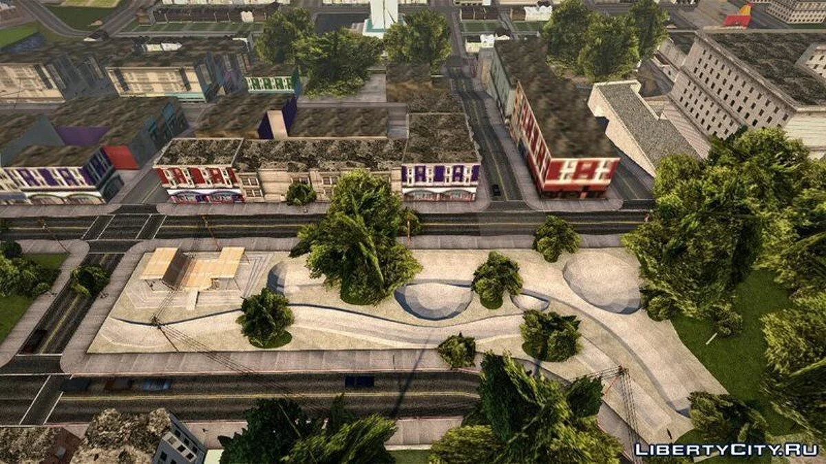 Небольшой скейт-парк в SF / GTA San Andreas