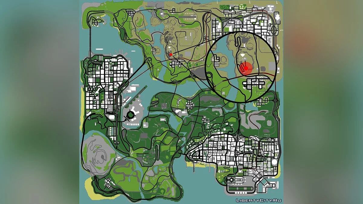 Вилла на Большом ухе (Округ Боун) / GTA San Andreas