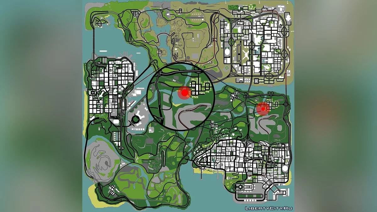 Дом у озера [Сохранение+Гараж] / GTA San Andreas