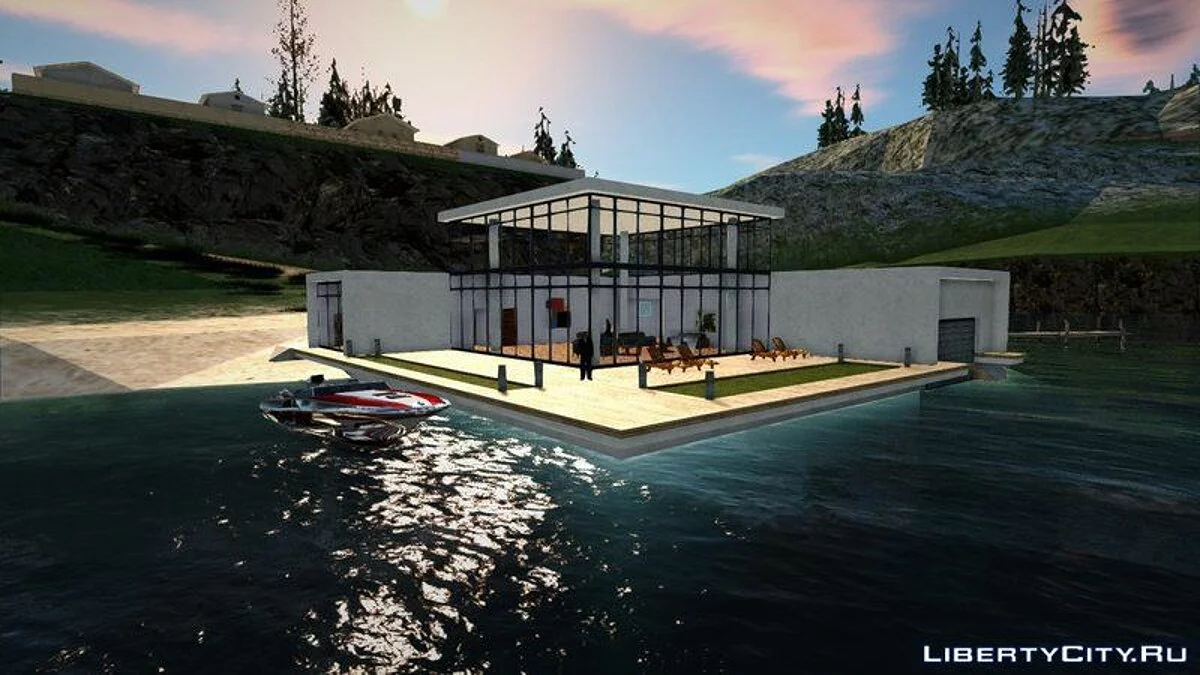 Дом у озера [Сохранение+Гараж] / GTA San Andreas