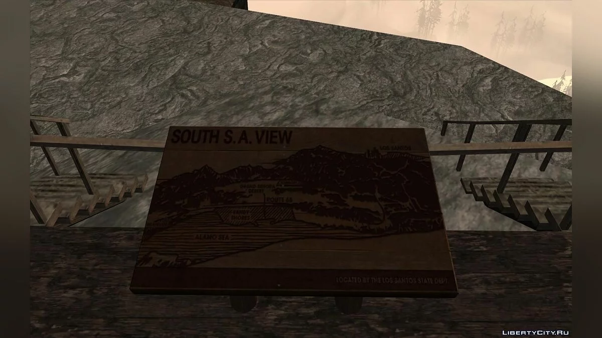 Объекты из GTA 5 на горе Чилиад / GTA San Andreas