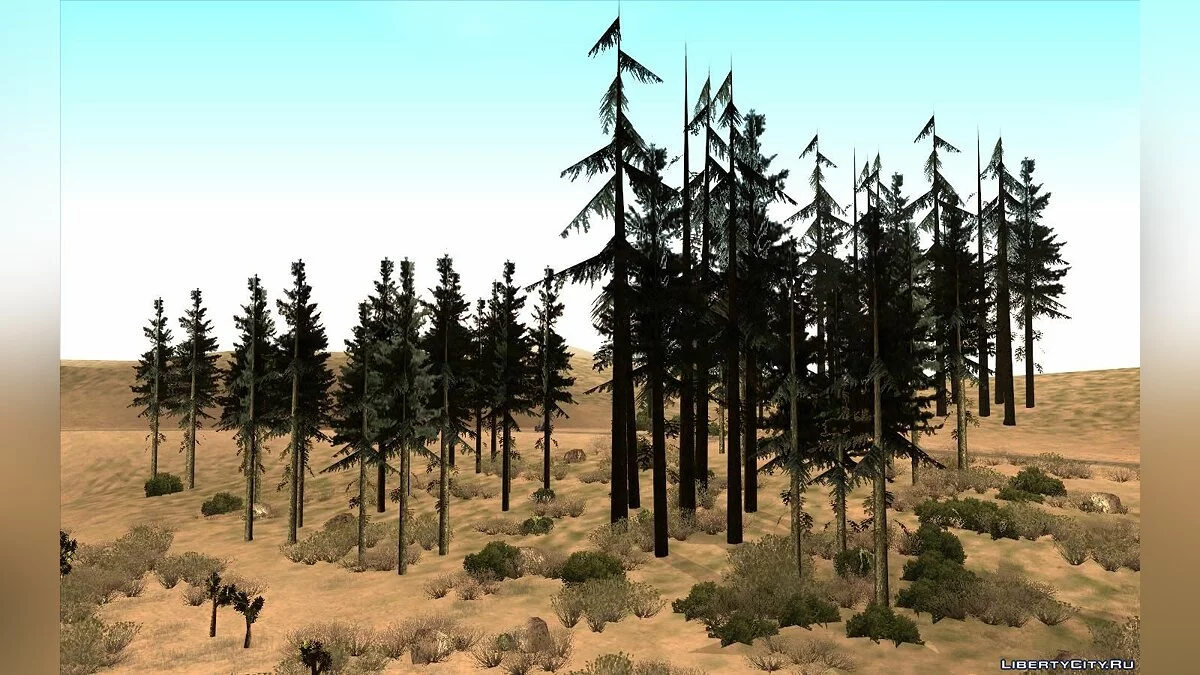 Пустынный лес 1.0 / GTA San Andreas
