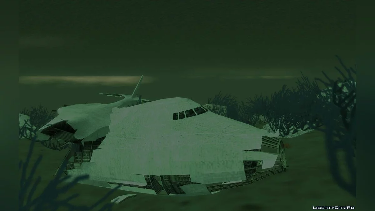GTA 5 грузовой самолет под водой + НЛО / GTA San Andreas