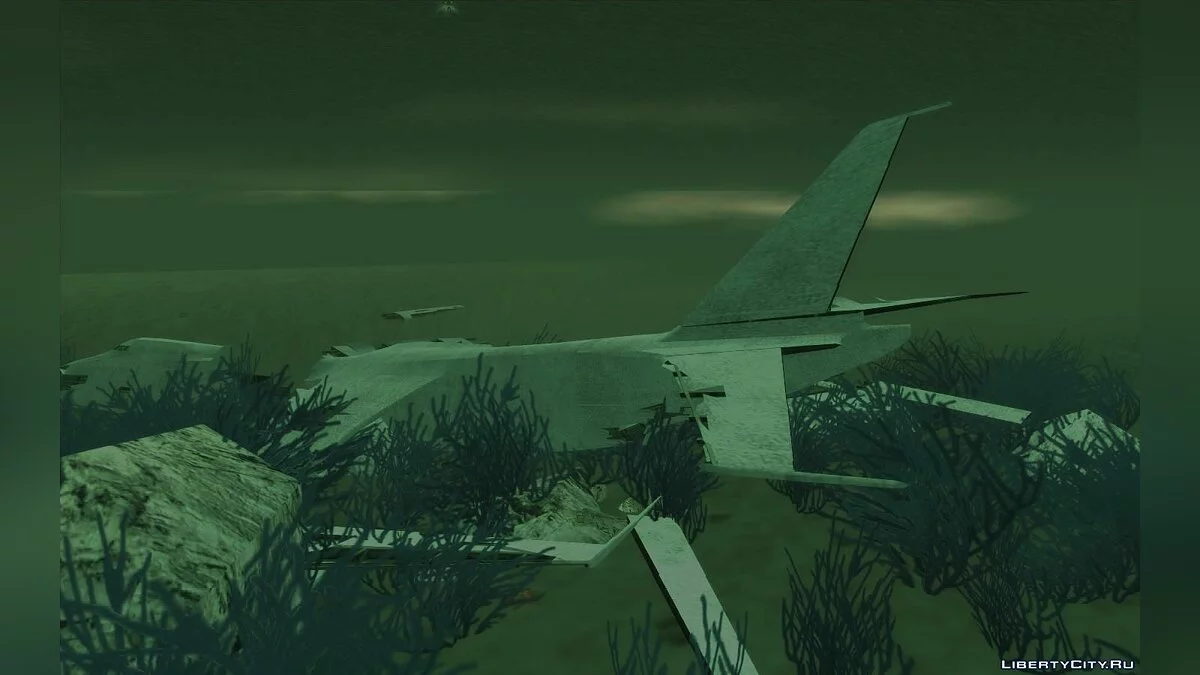 GTA 5 грузовой самолет под водой + НЛО / GTA San Andreas