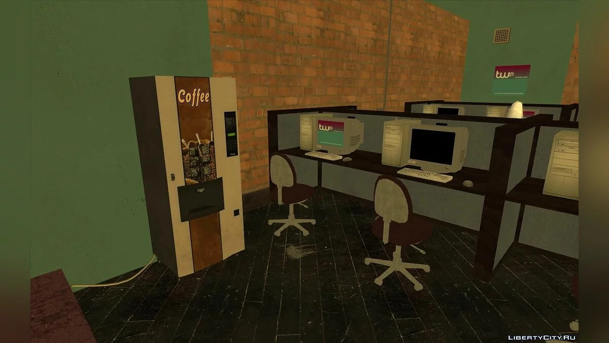 Интернет-кафе из GTA 4 / GTA San Andreas