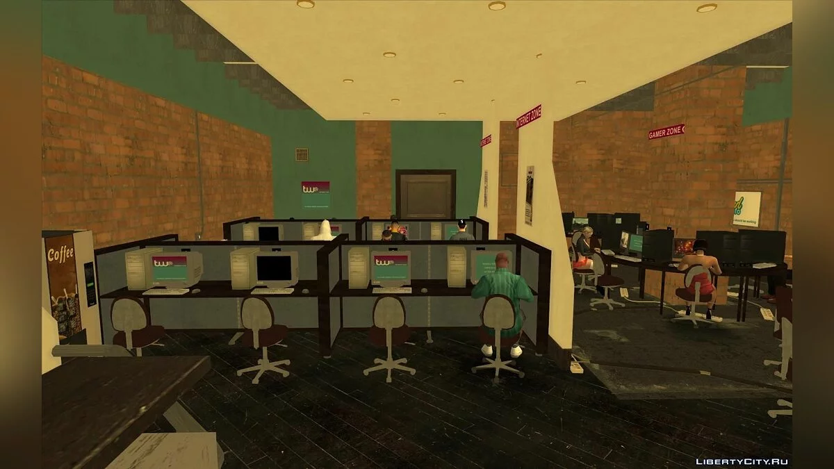 Интернет-кафе из GTA 4 / GTA San Andreas