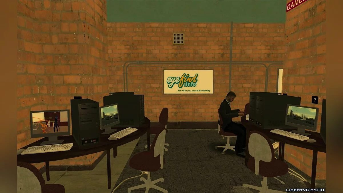 Интернет-кафе из GTA 4 / GTA San Andreas