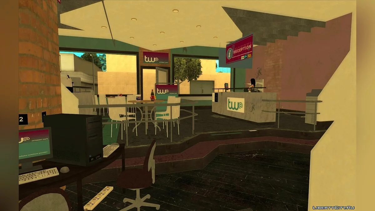 Интернет-кафе из GTA 4 / GTA San Andreas