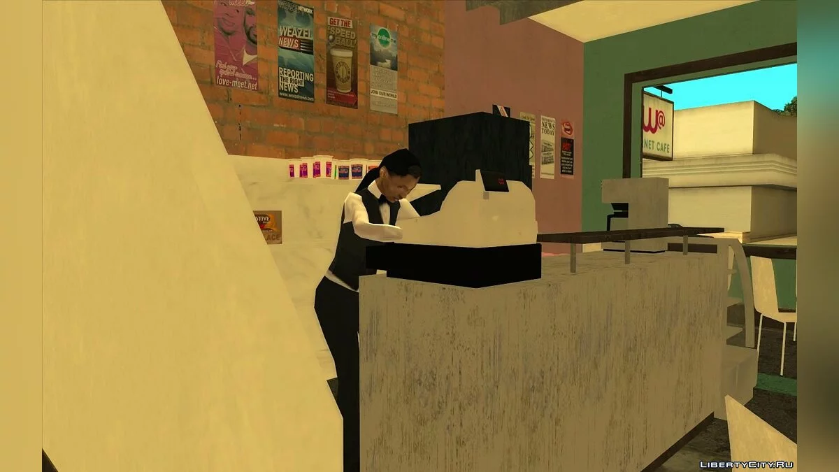 Интернет-кафе из GTA 4 / GTA San Andreas
