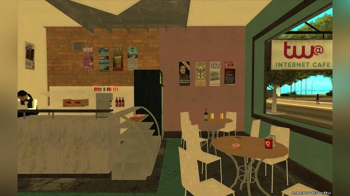 Интернет-кафе из GTA 4 / GTA San Andreas