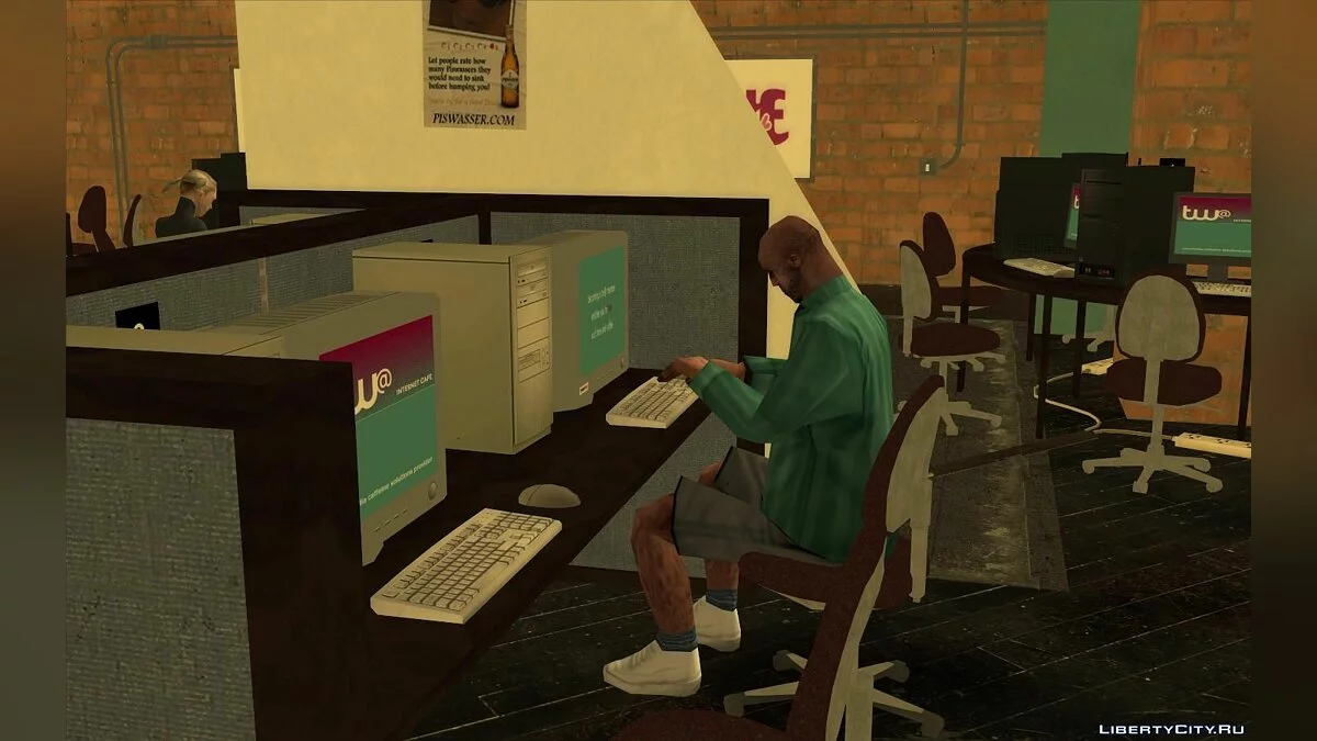 Интернет-кафе из GTA 4 / GTA San Andreas