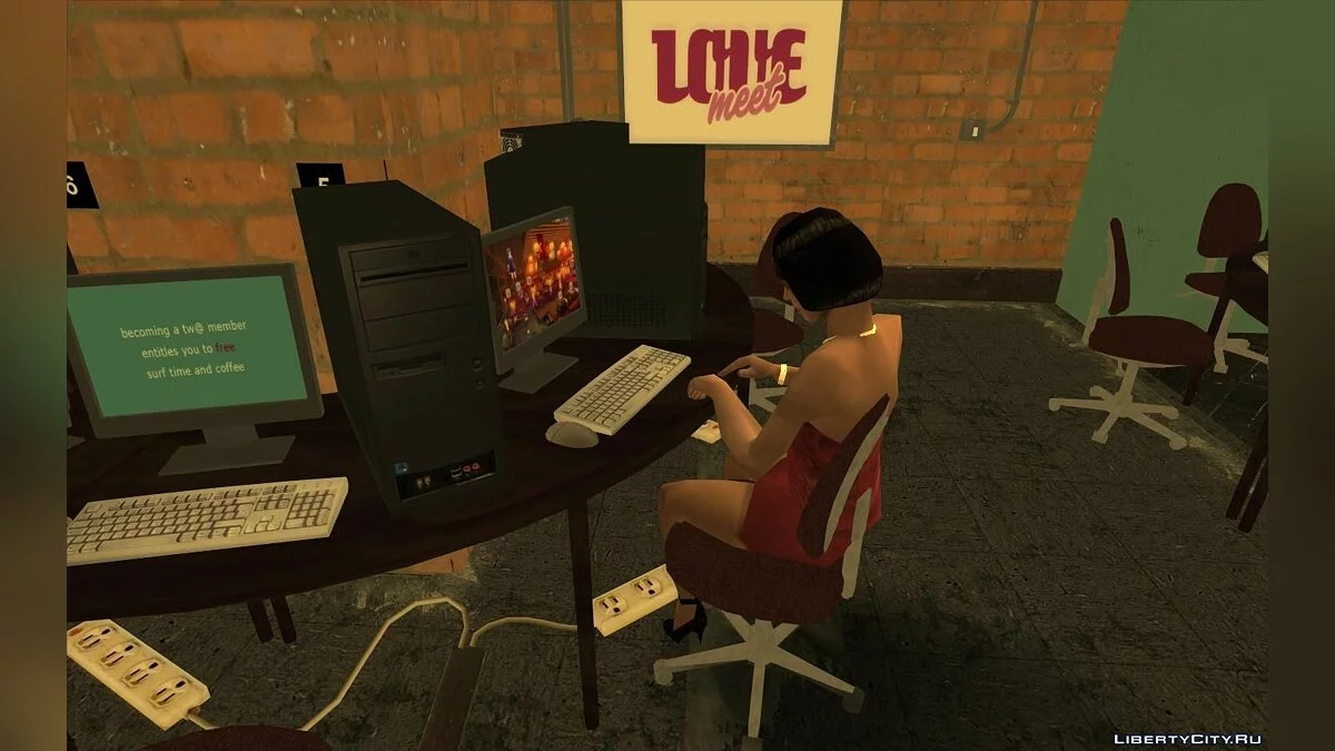 Интернет-кафе из GTA 4 / GTA San Andreas