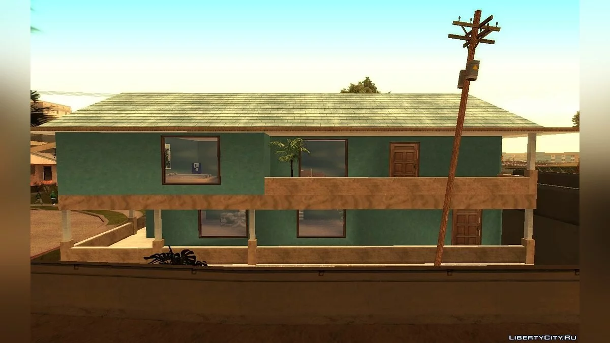 Новый дом Сиджея на Grove Street в стиле GTA 5 / GTA San Andreas