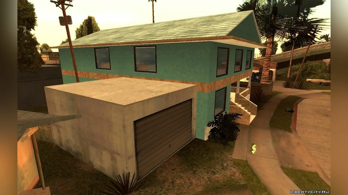 Новый дом Сиджея на Grove Street в стиле GTA 5 / GTA San Andreas