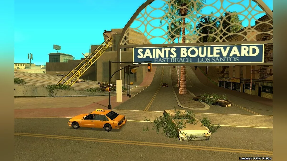 Обвал крана в Лос-Сантосе / GTA San Andreas