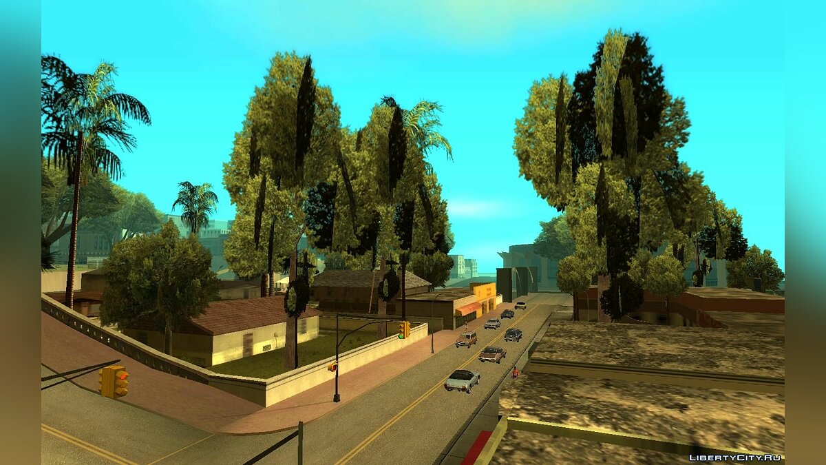 Скачать Green Piece v1.37 (больше деревьев) для GTA San Andreas