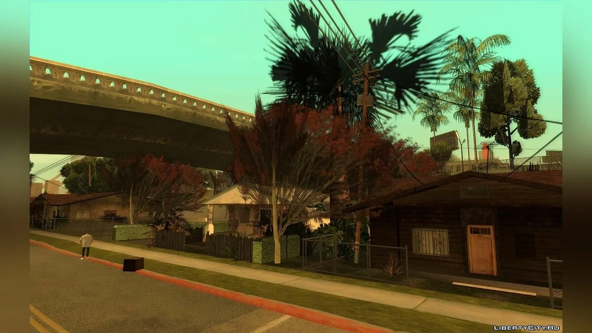 Декорации на Grove Street в честь Хэллоуина v.01 / GTA San Andreas