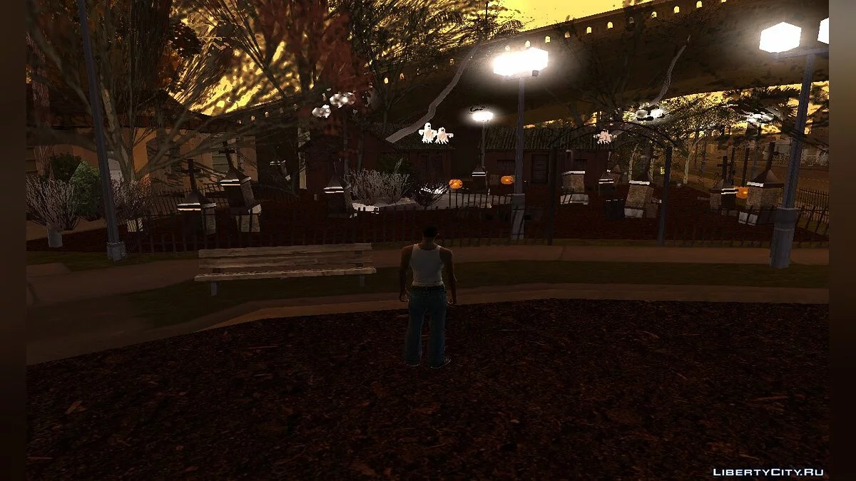 Декорации на Grove Street в честь Хэллоуина 2020 / GTA San Andreas