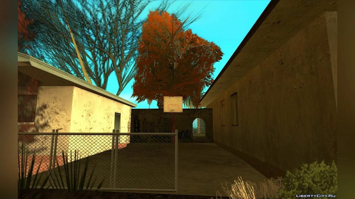 Декорации на Grove Street в честь Хэллоуина / GTA San Andreas