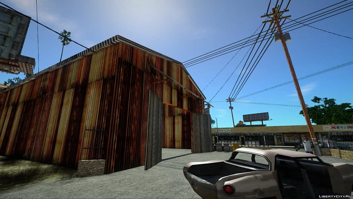Открытый гараж "Rodrigues Iron Works" в Лос Сантосе / GTA San Andreas