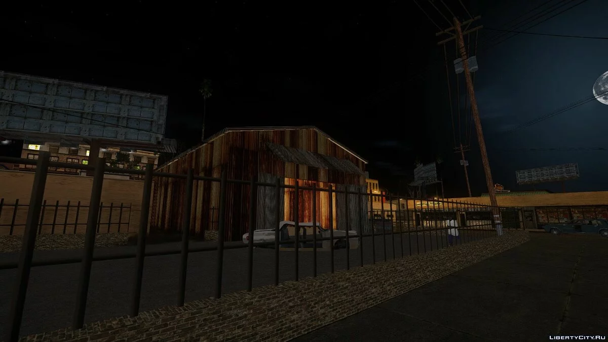 Открытый гараж "Rodrigues Iron Works" в Лос Сантосе / GTA San Andreas