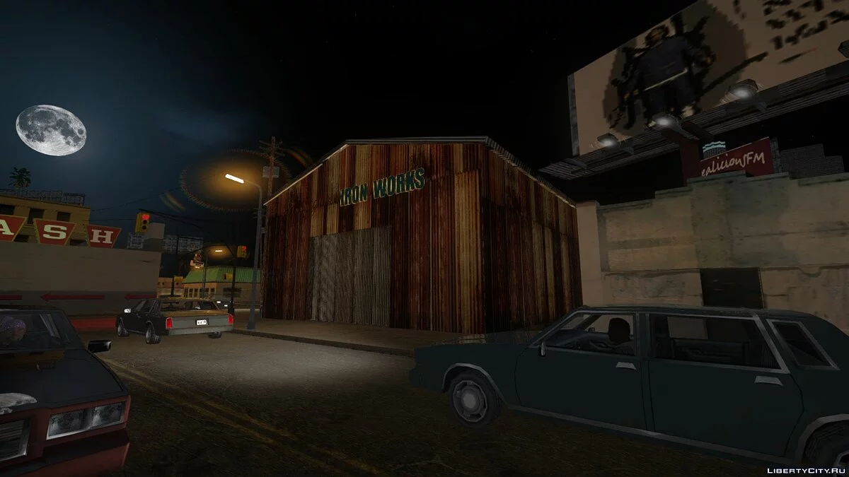 Открытый гараж "Rodrigues Iron Works" в Лос Сантосе / GTA San Andreas