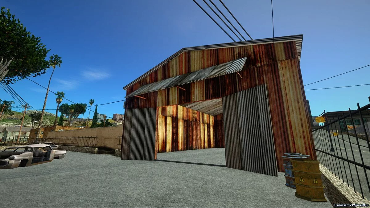 Открытый гараж "Rodrigues Iron Works" в Лос Сантосе / GTA San Andreas