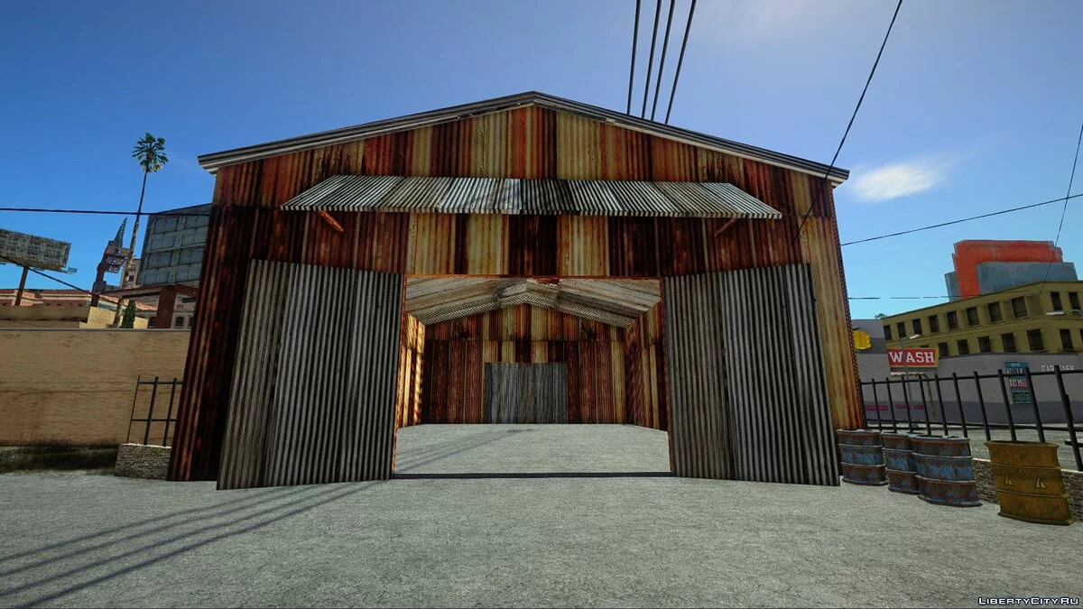 Открытый гараж "Rodrigues Iron Works" в Лос Сантосе / GTA San Andreas