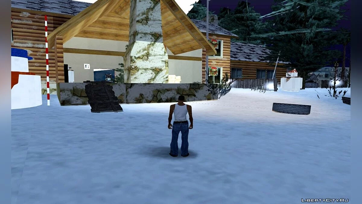 Рождественский дом на пляже Санта-Мария / GTA San Andreas