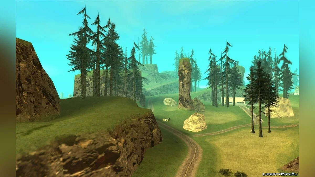 Зеленая пустыня + лес (Обновление от 20.08.2021) / GTA San Andreas
