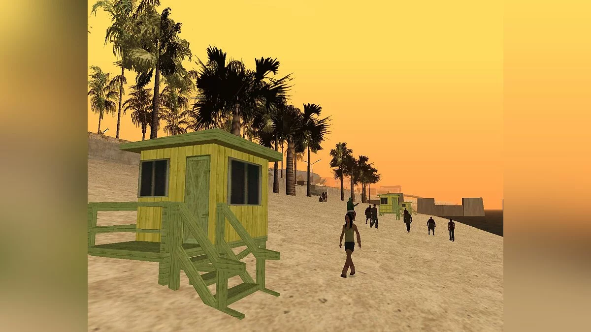 Обновлённый пляж v1 / GTA San Andreas