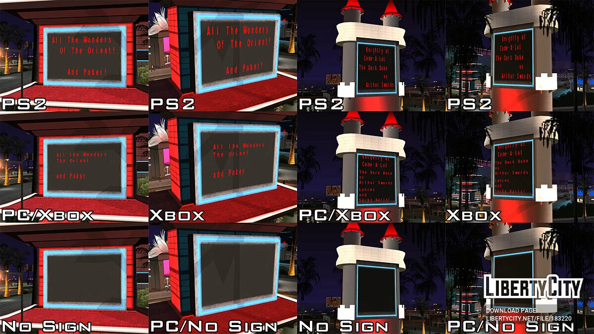 Вывески казино (PS2/Xbox) / GTA San Andreas