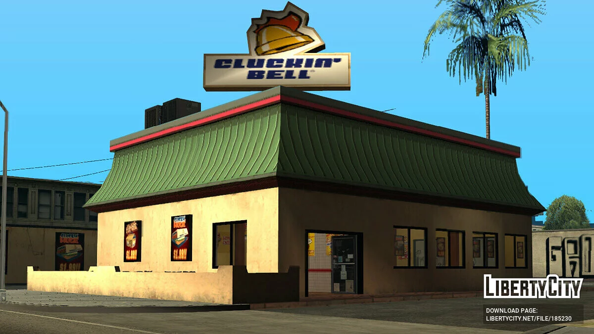 Новый интерьер Cluckin' Bell / GTA San Andreas