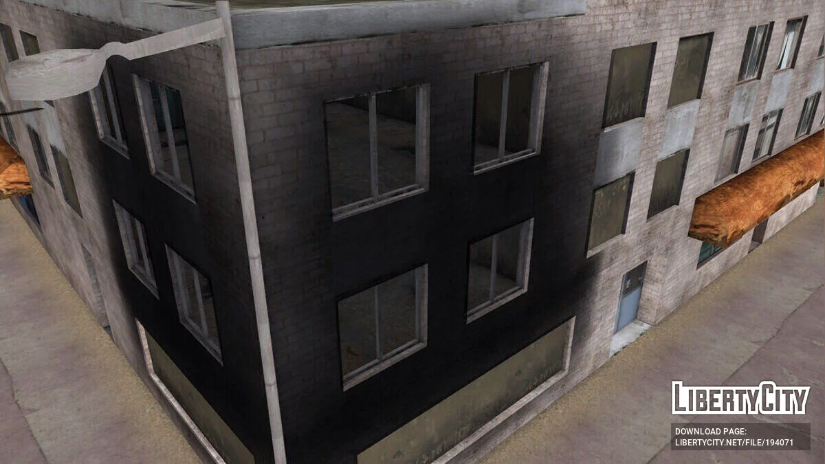 Улучшенное сгоревшее здание / GTA San Andreas