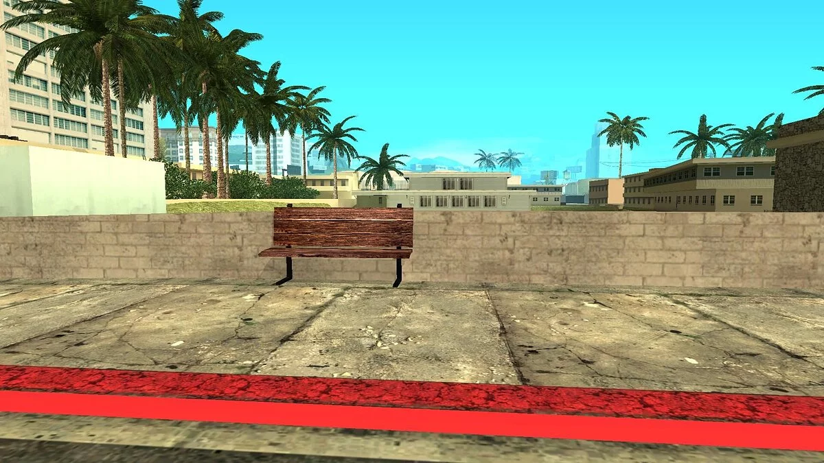 Скамейка в стиле Лофт / GTA San Andreas
