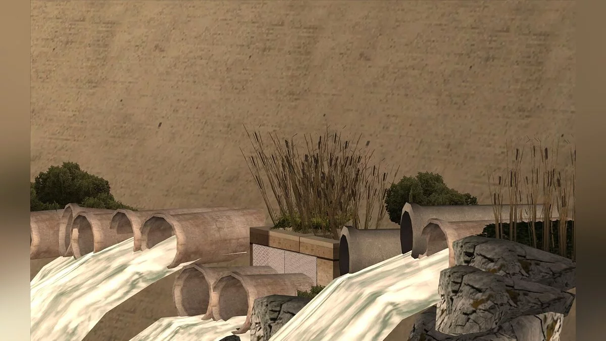 Новая дамба в пустыне / GTA San Andreas