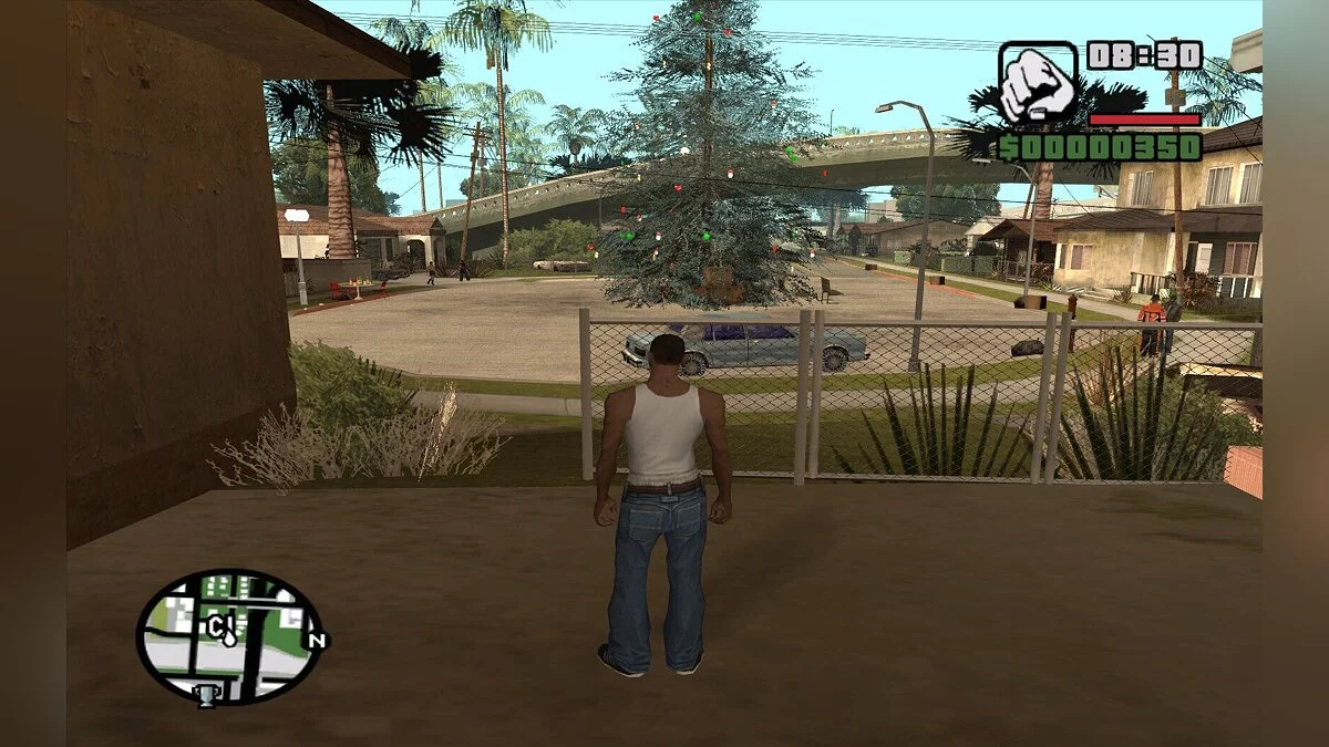 Новогодняя ёлка на Grove Street / GTA San Andreas