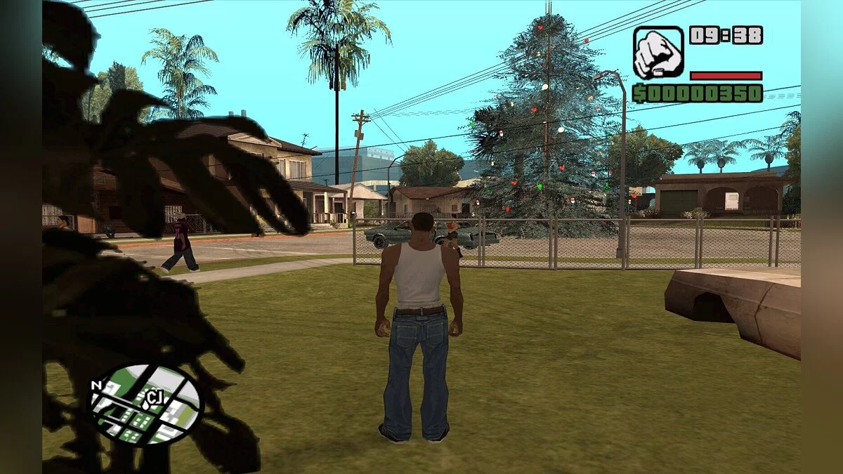 Новогодняя ёлка на Grove Street / GTA San Andreas