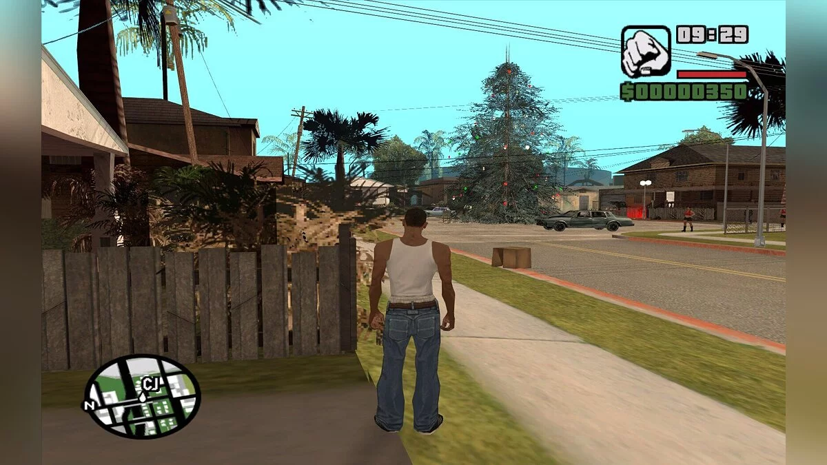 Новогодняя ёлка на Grove Street / GTA San Andreas