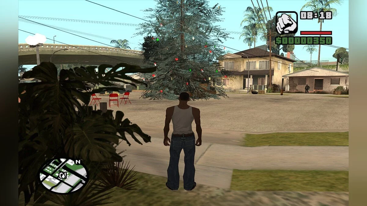 Новогодняя ёлка на Grove Street / GTA San Andreas