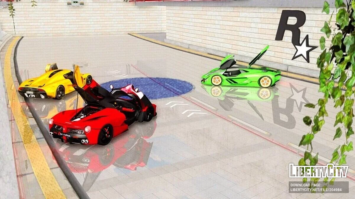 Выставочный зал из Asphalt 8 / GTA San Andreas