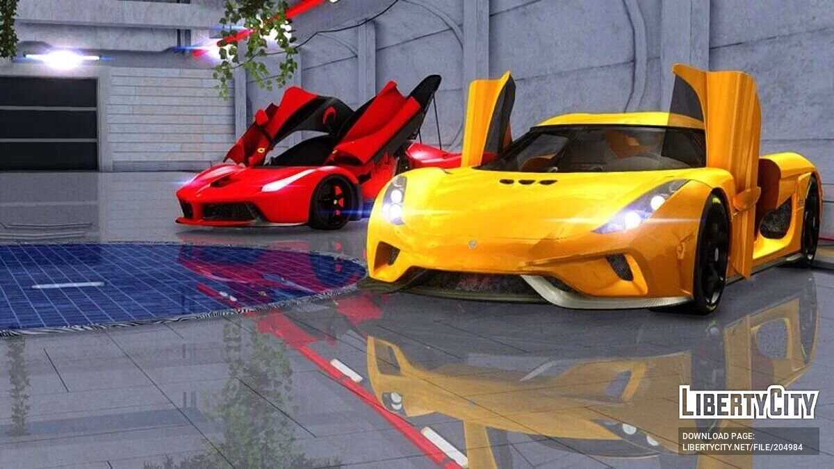 Выставочный зал из Asphalt 8 / GTA San Andreas