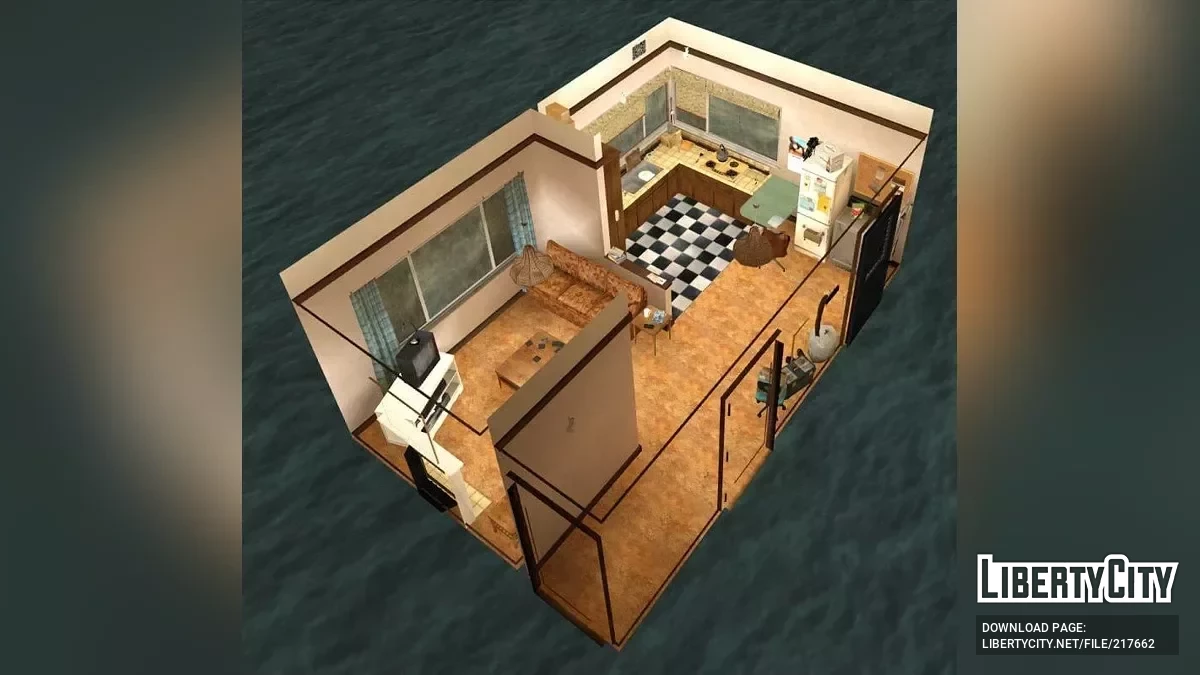 Апартаменты уборщика из GTA 5 / GTA San Andreas