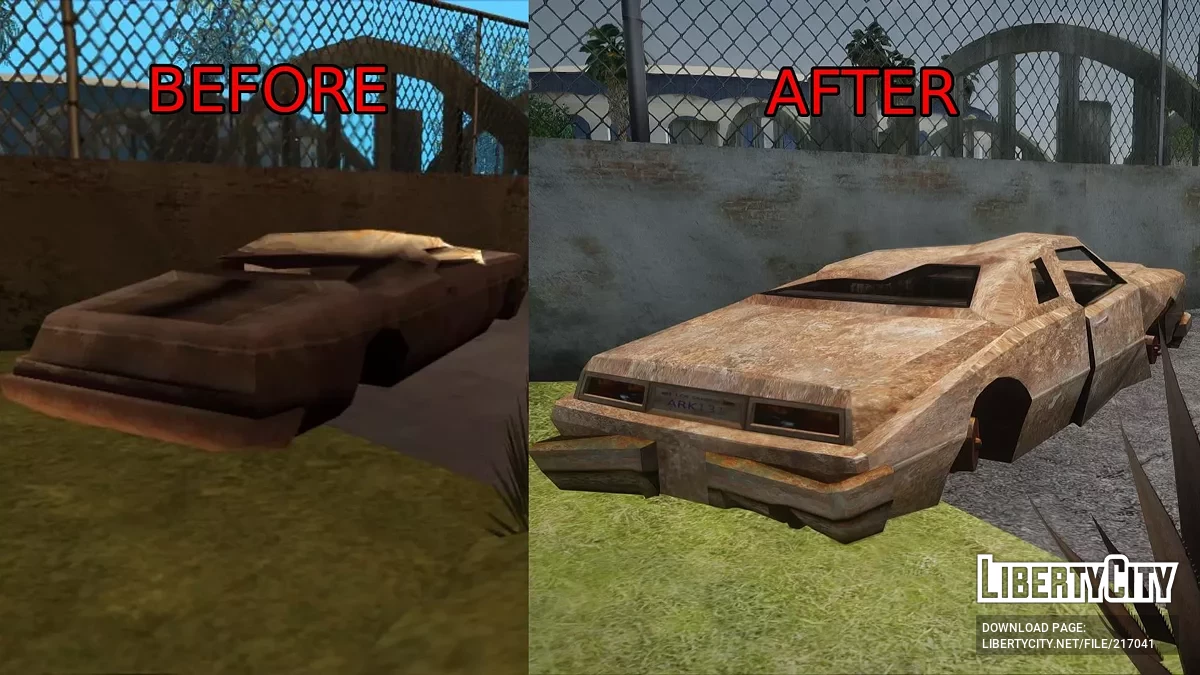 Обновлённые разбитые машины в HD / GTA San Andreas